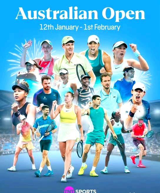今年澳网海报还真不如香港250赛事海报。香港赛海报有名有姓，而且排列大小一样。