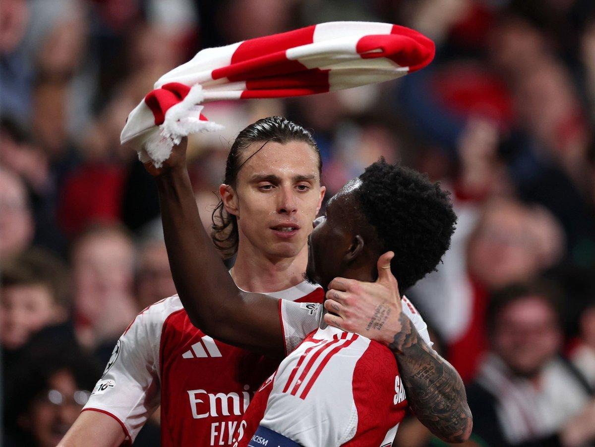 阿森纳vs马竞Riccardo Calafiori & Bukayo Saka 