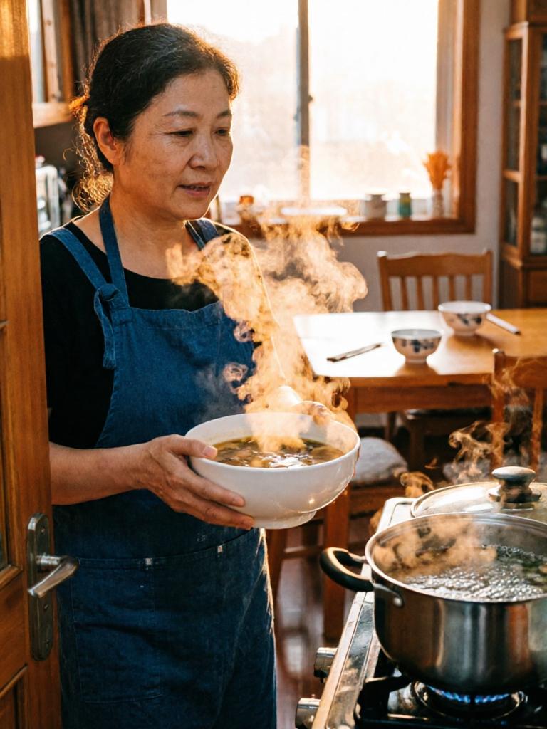 半辈子过去了才明白，原来最珍贵的不是银行卡里的数字，而是家里那碗热汤的温度。以前