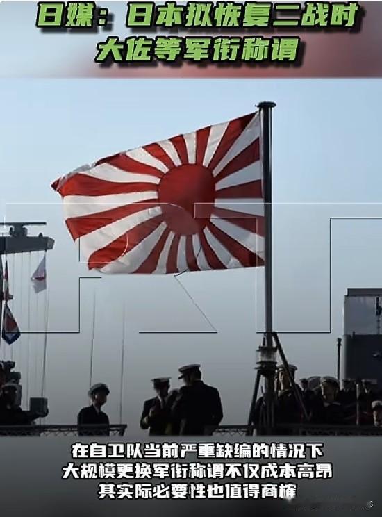 6月23日，据日本《每日新闻》报道，日本政府正计划调整自卫队军官的职衔名称，拟重