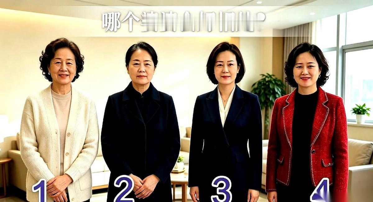 网上刷到一个问题，据说下面这四个婆婆，只有一个好相处。
1号，一身讲究，笑得客气