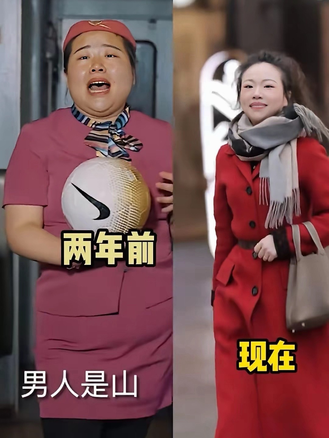 网红界的贾玲，最美空姐蒋胖胖一下子瘦了69多斤，虽然没有胖得时候讨喜可爱，但变瘦