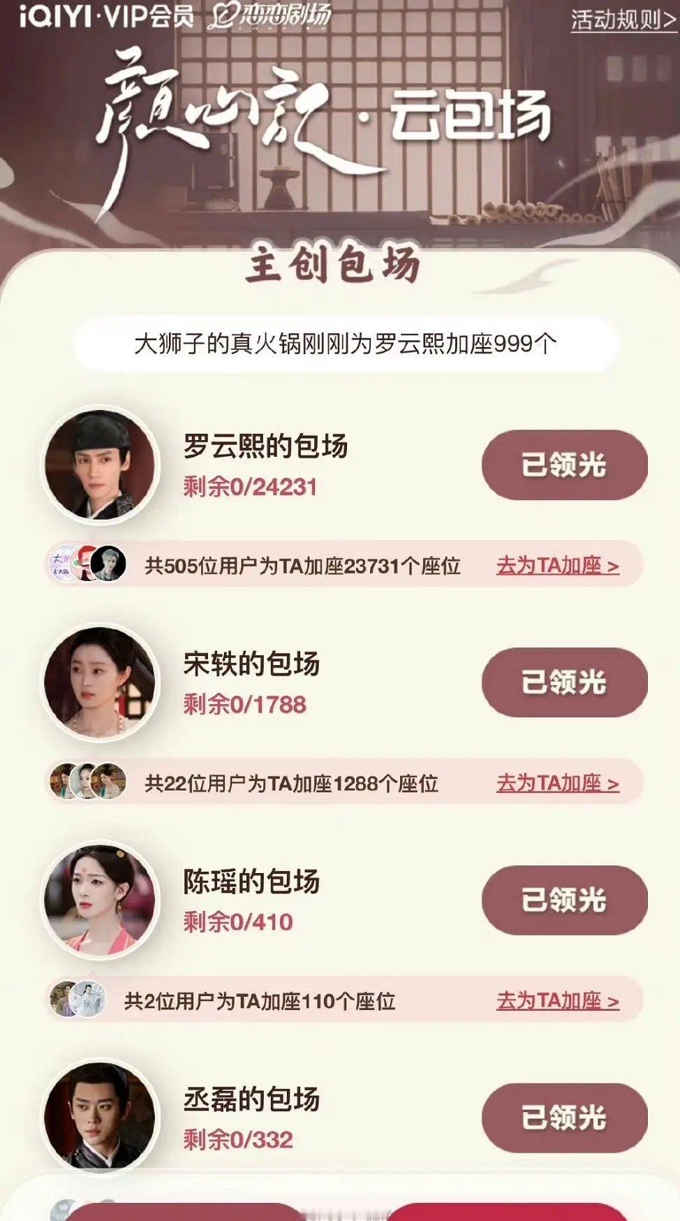 四方馆这个云包场数量和大流量还差的远呢 ​​​