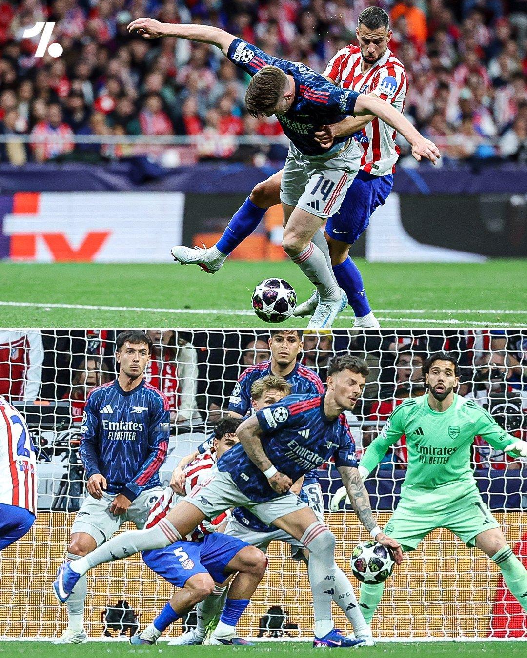 无意手球和有意首球，也就是通俗一点的“球碰手”还是“手碰球”，界限越来越模糊，规