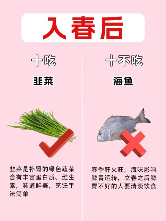 记住入春后的十吃十不吃