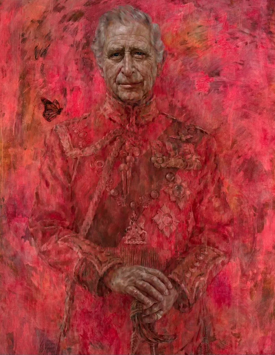 查理三世国王肖像画，好诡异的画风