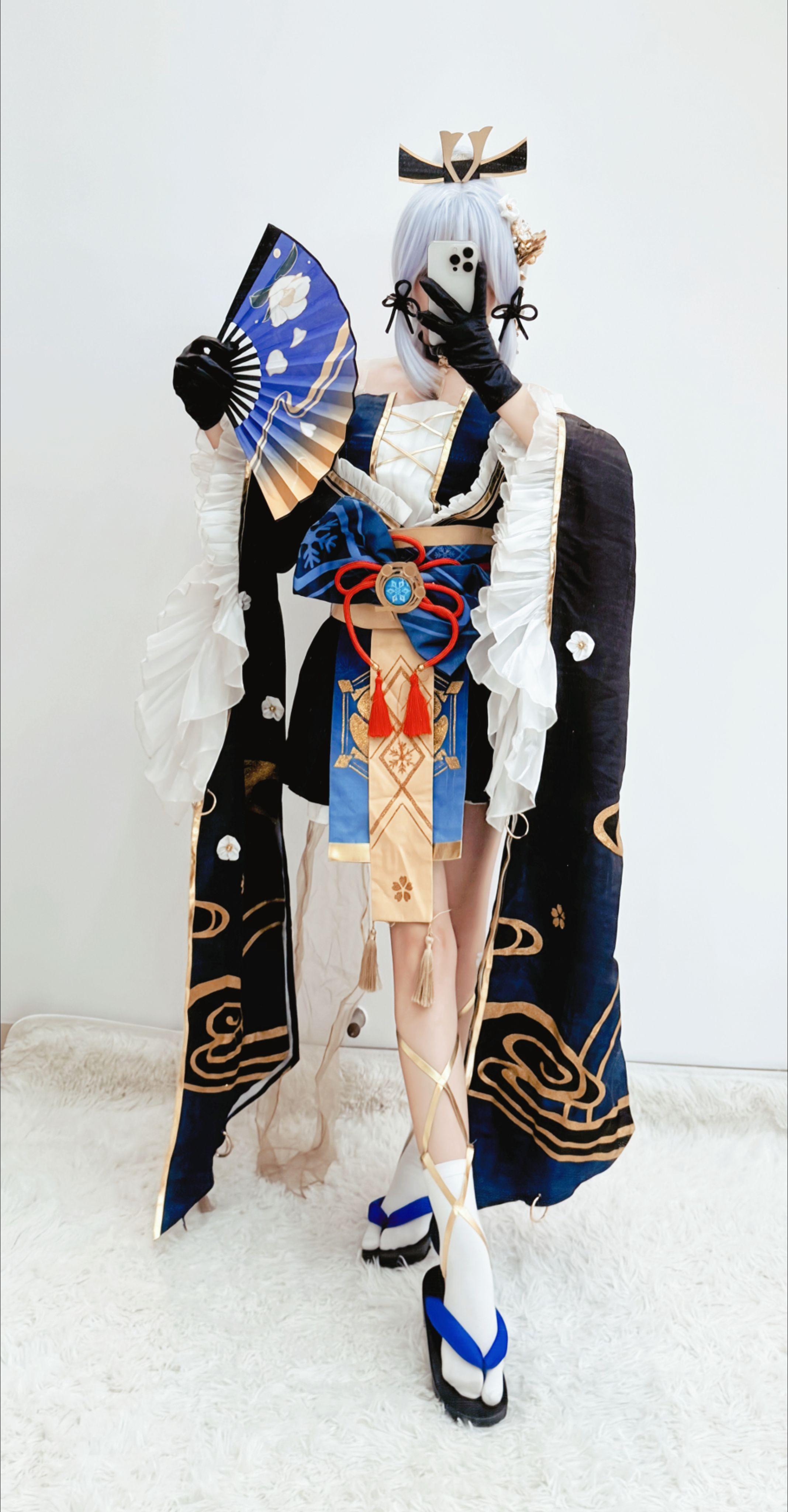 神里绫华 黑道千金 cos  原神