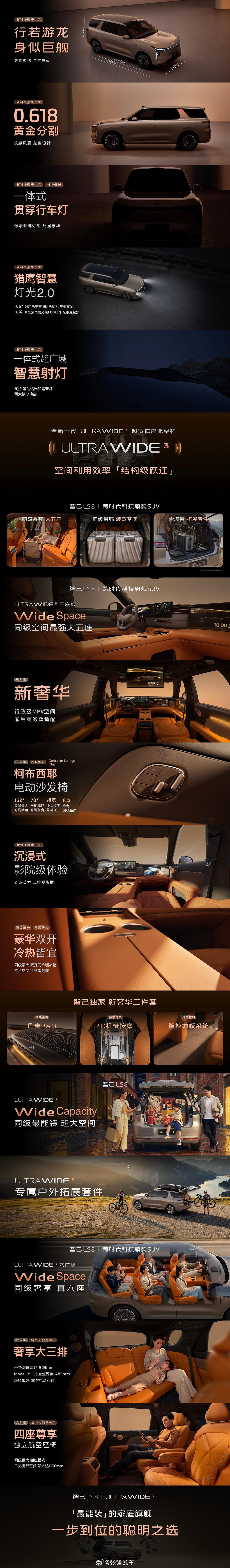 智己LS8，颜值足够惊艳>行若游龙，身似巨舰0.618的黄金车身比例，一体式贯穿