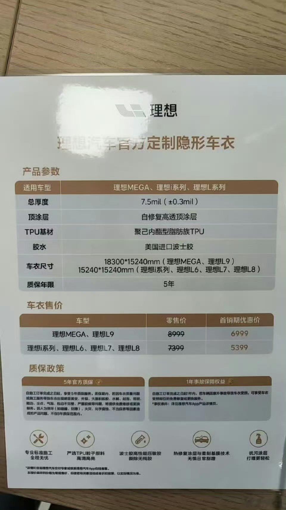 理想的车衣价格，大家觉得怎么样，会让你逢新车必贴车衣不？理想汽车