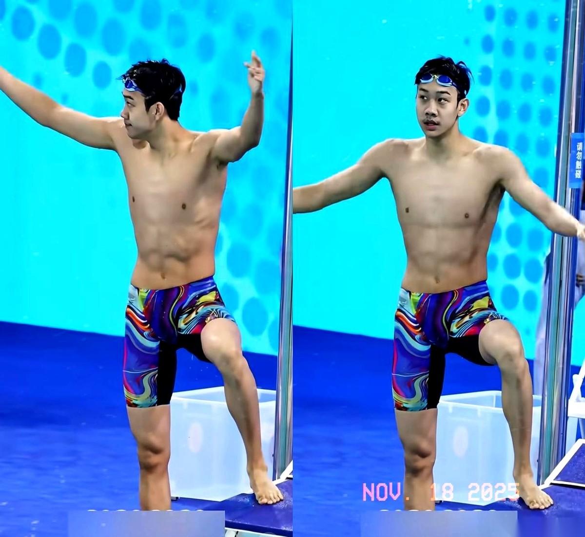 18岁，全运会拿了金牌，转头就敢抢过央视的话筒，去采访自己的队友。
这镜头，看得