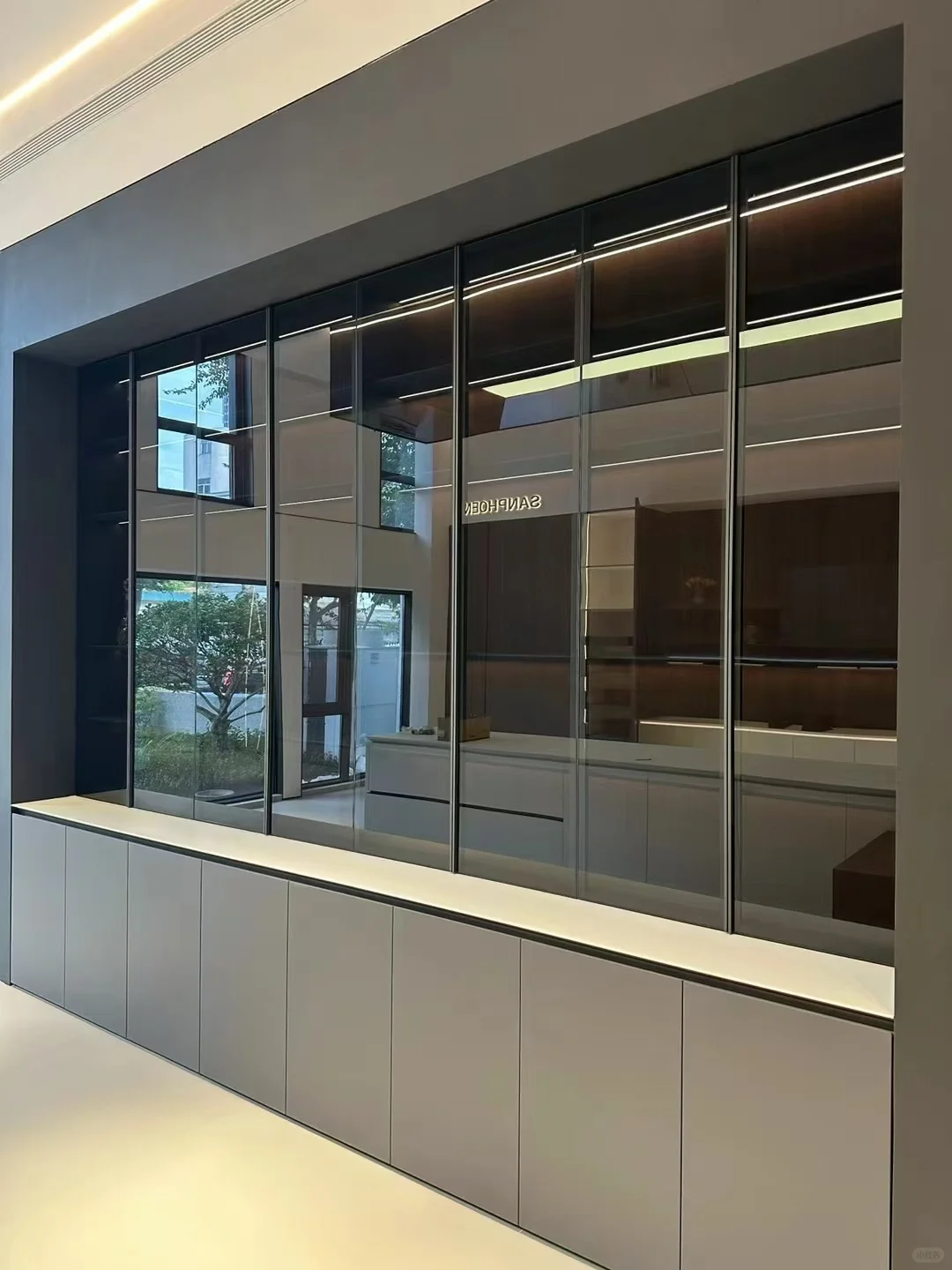 天地铰链玻璃门真是高级