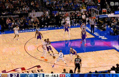 第一节魔术抢了8个进攻篮板，比塔泽一个人4个湖人vs魔术