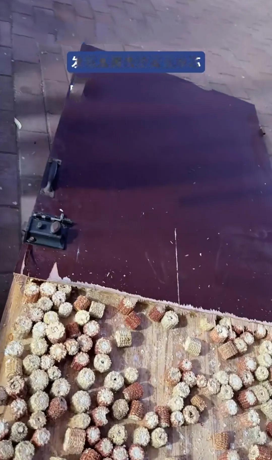 这个门真环保[捂脸]

两板之间竟然是玉米芯[捂脸]

买的时候商家说是环保门