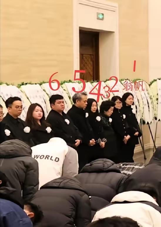 满堂儿女不如半路夫妻，杨振宁大儿子没有来，让很多人不理解。

翁帆在葬礼上站在家
