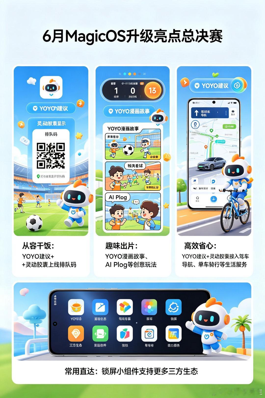 MagicOS六月这波“月月新”更新，每一个亮点都精准戳中日常刚需✨ 干饭时YO
