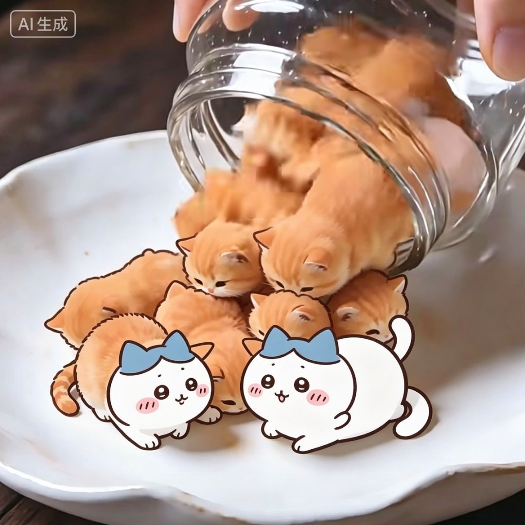 最近爱上了玩吉伊卡哇小可爱好像有点不对！但又停不下来！[图片豆包Ai生成]吉伊卡