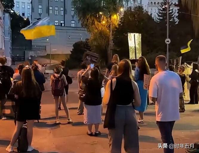 当地时间8月11日，乌克兰前国防部长费多罗夫遭解职引发基辅示威，民众高举国旗游行