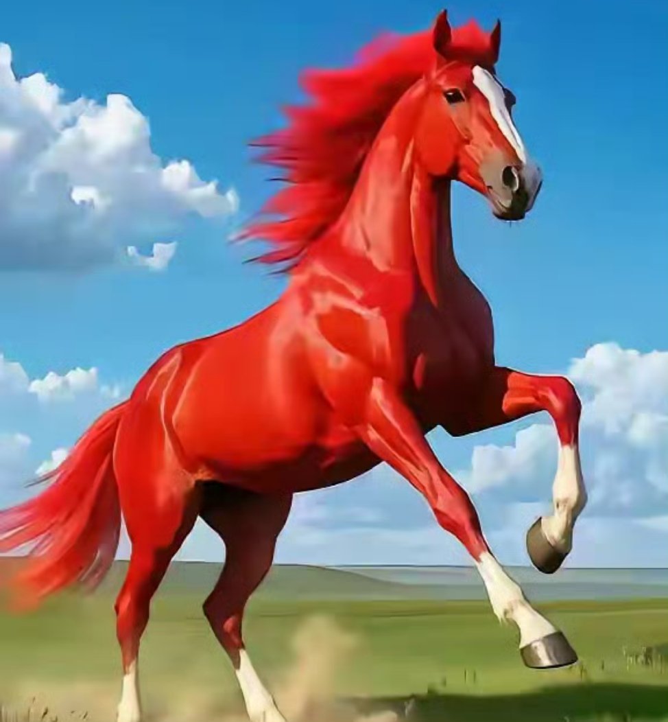 遇见红马，你以后的日子将会红红火火，顺顺利利，马到成功，心想事成！ ​​​