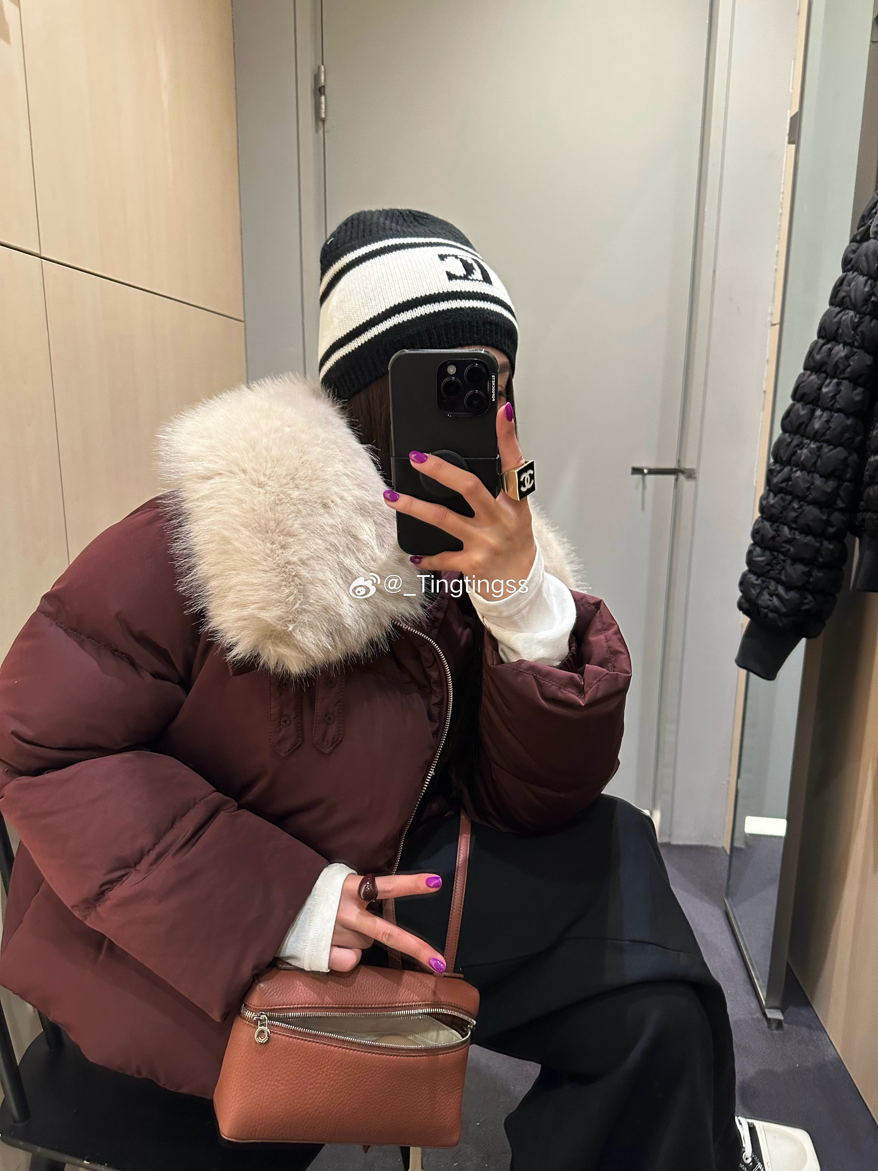 🍫🤎 忍不住先来发这套蓬松的毛领 真的无敌了 试过很多领子 最终大货效果很到