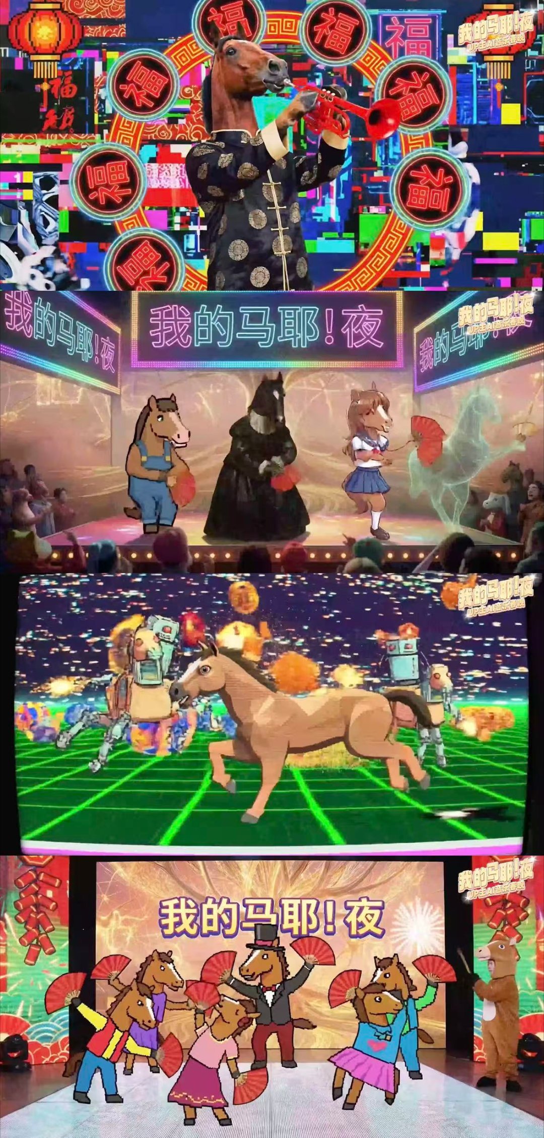 AI制作出来的春晚居然是这样的 谁懂啊！AI春晚居然这么会玩，不是我印象中的配音