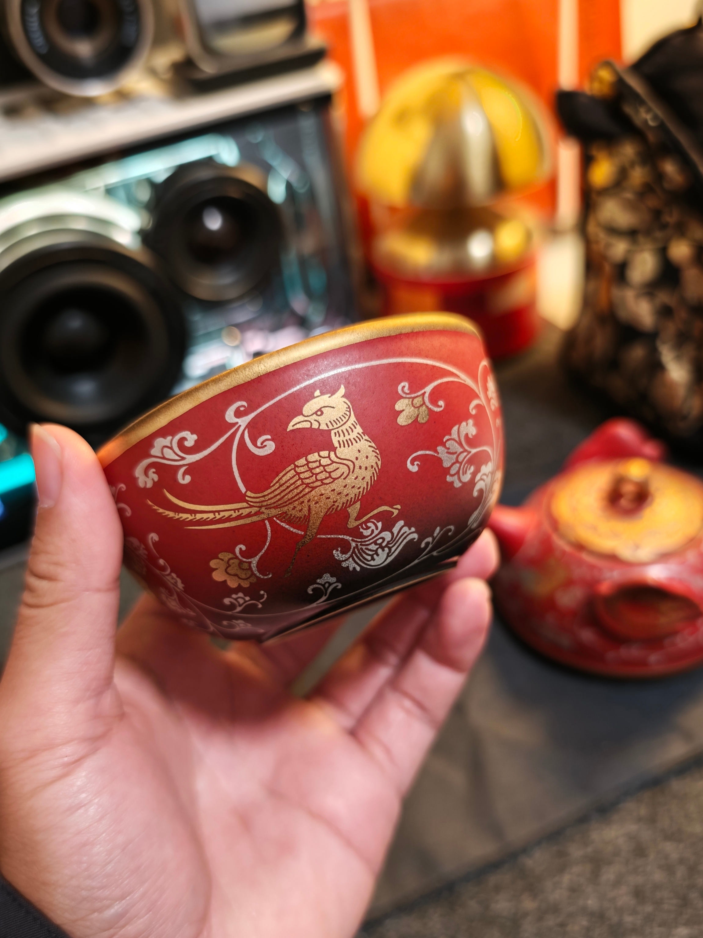 扑面而来的盛唐气息，来自比亚迪特别联名款茶具，由陕西历史博物馆与万仟堂深度共创~