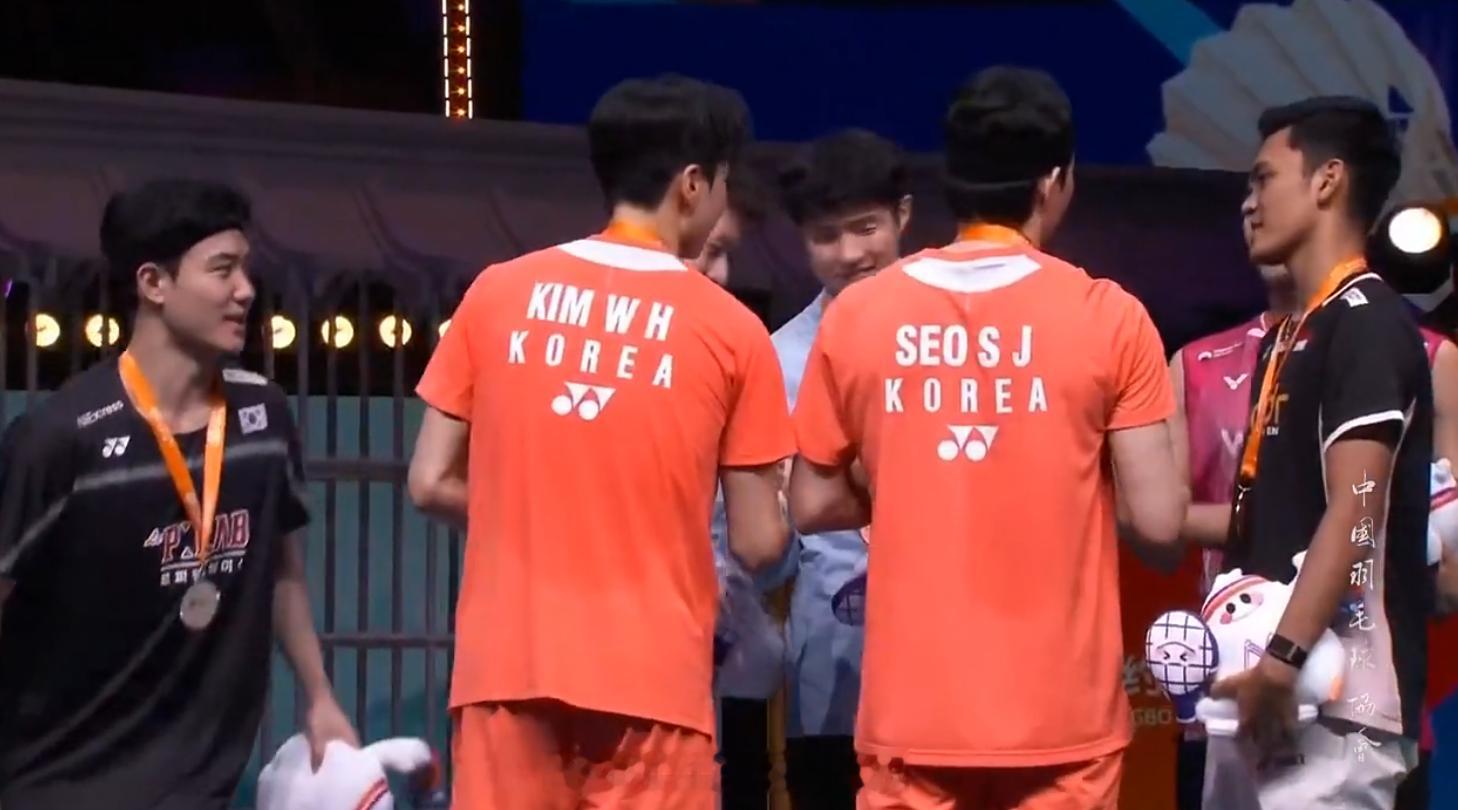 2026年羽毛球亚锦赛 男子双打冠军 金元浩/徐承宰亚军 姜珉赫/奇东柱季军 何