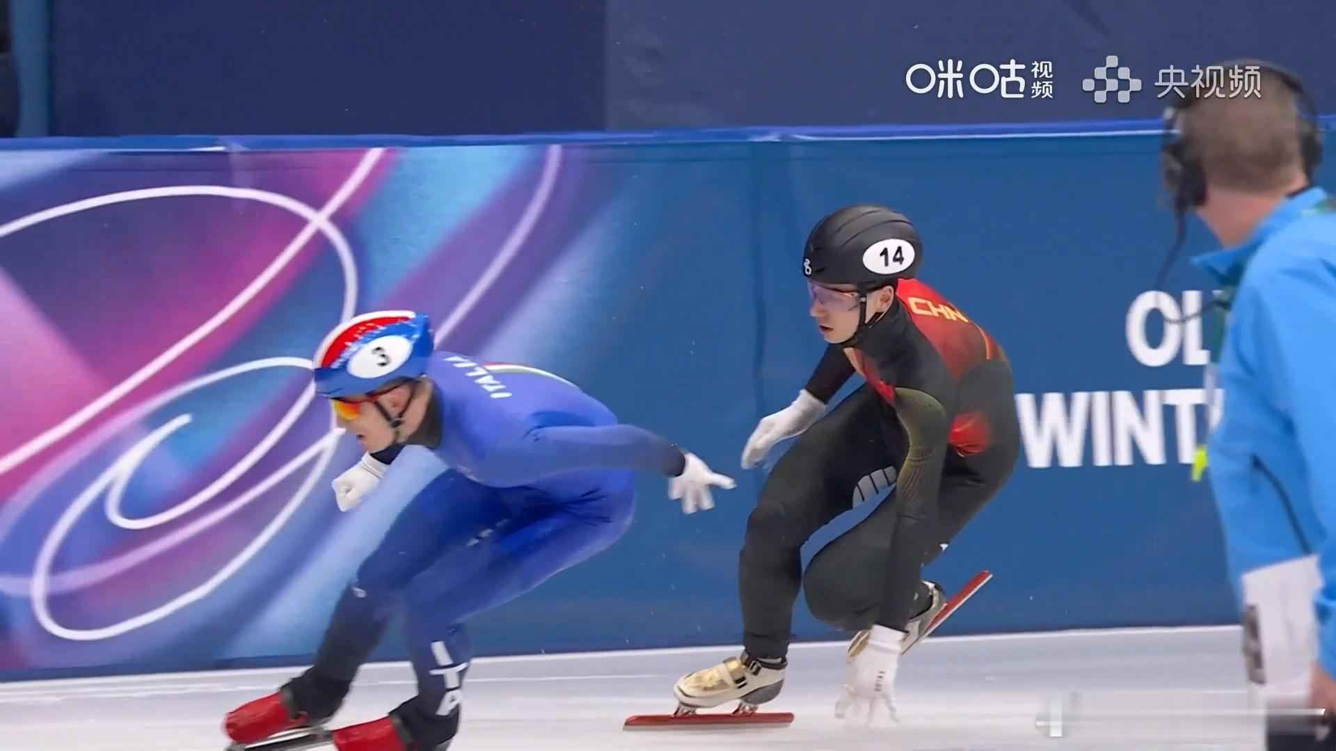 令人心碎无比的短道💔💔💔💔💔。冬奥会中国短道队男子5000米无缘决赛