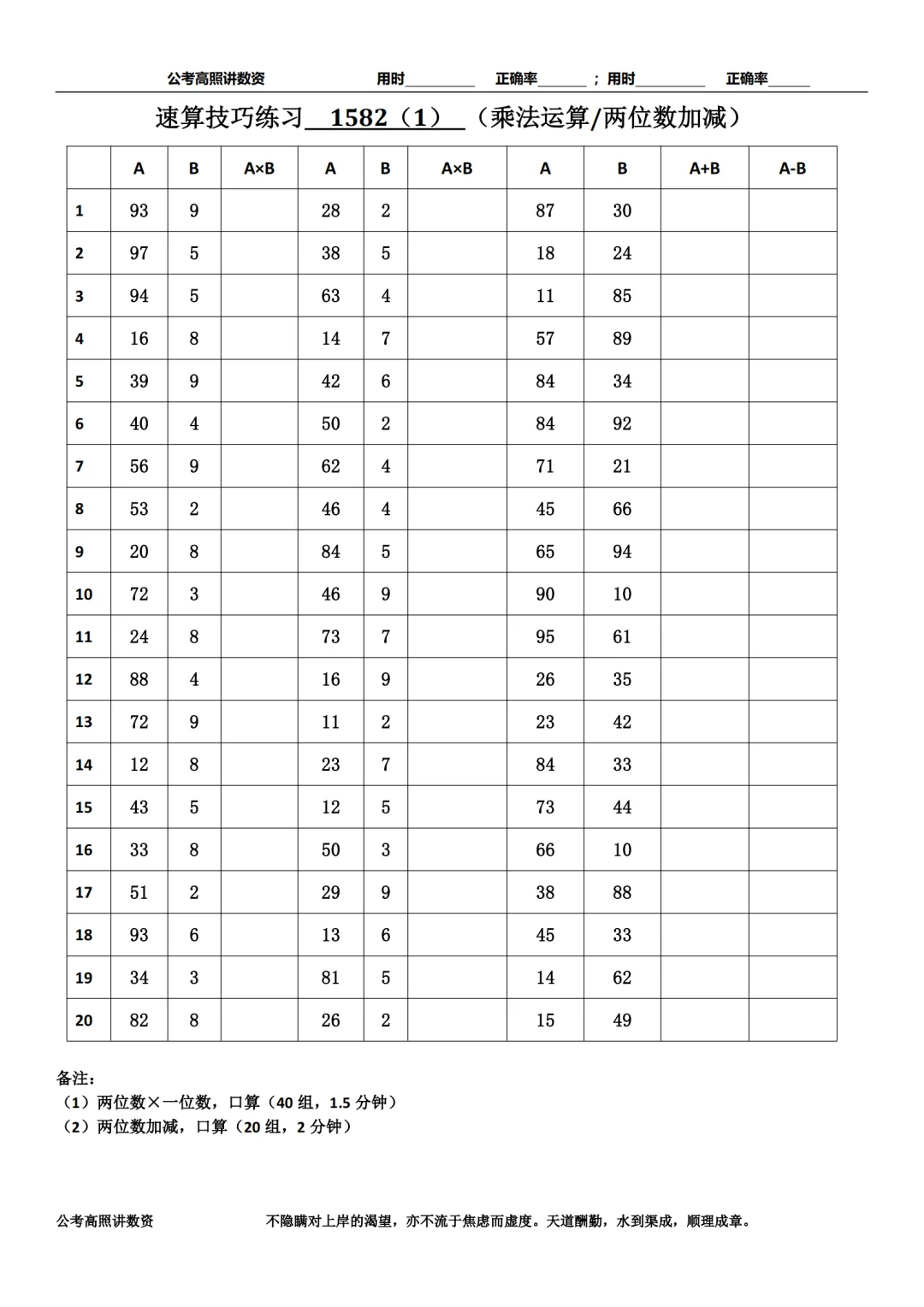 资料分析速算练习1582