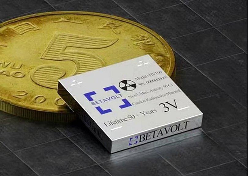 新闻快讯——中国企业贝塔伏特（Betavolt）已启动其硬币大小的BV100型核