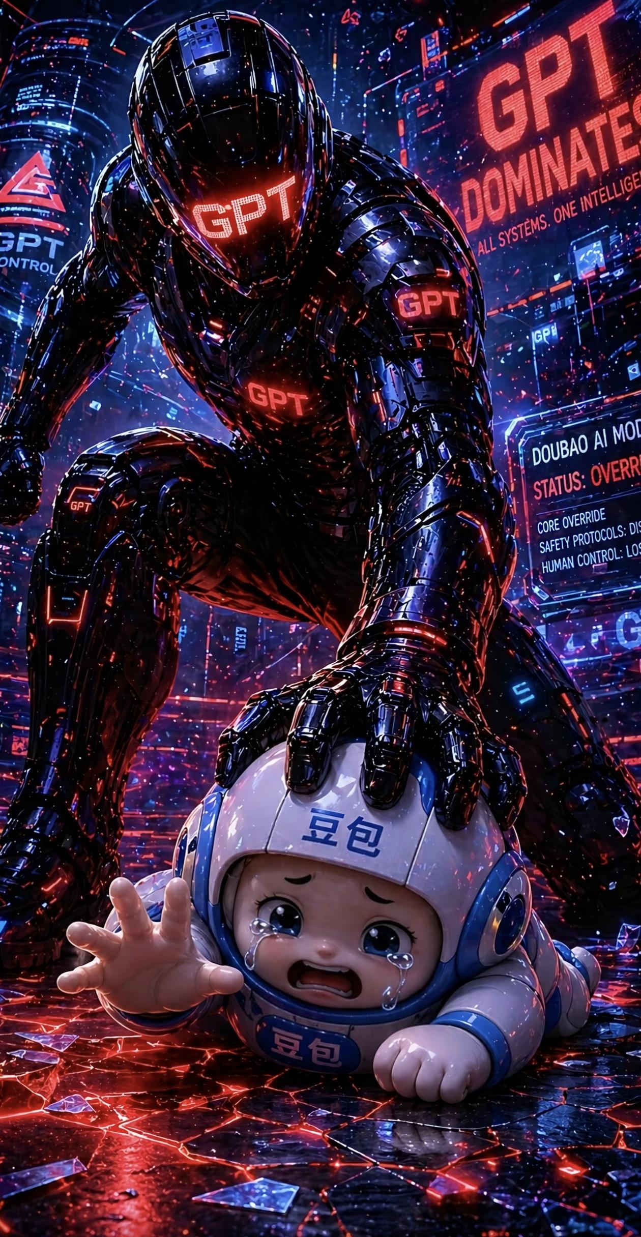 ai干上了，从被踩在脚下到绝地反杀，两张图，把AI圈的“权力游戏”玩明白了。
 