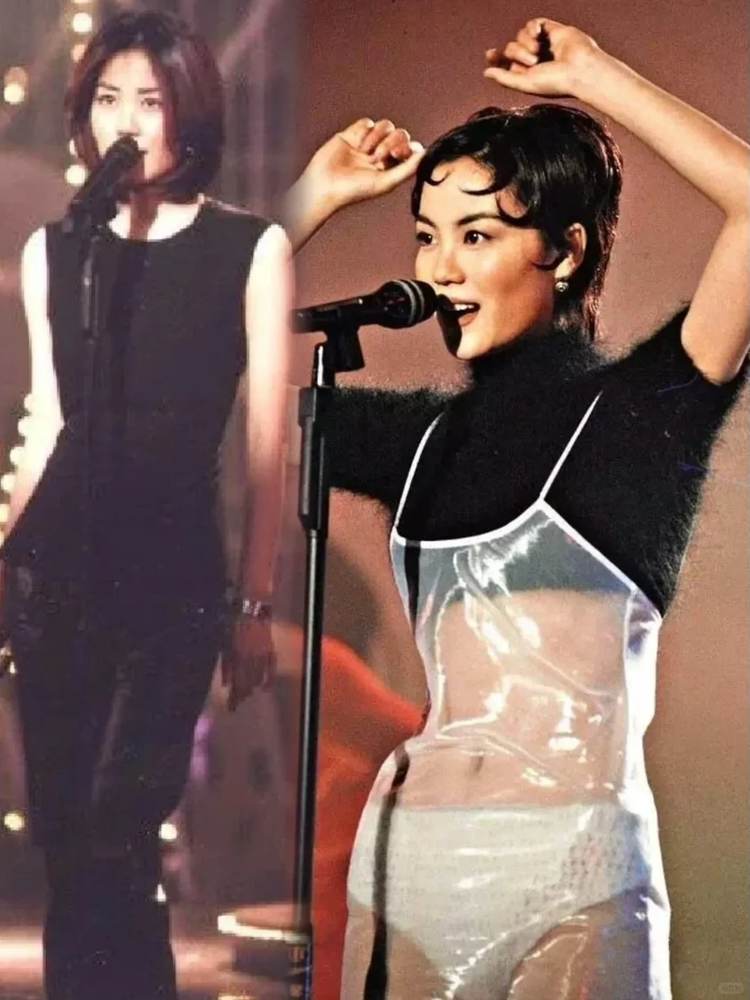 看了王菲90年代造型，才发现她颜值被低估了