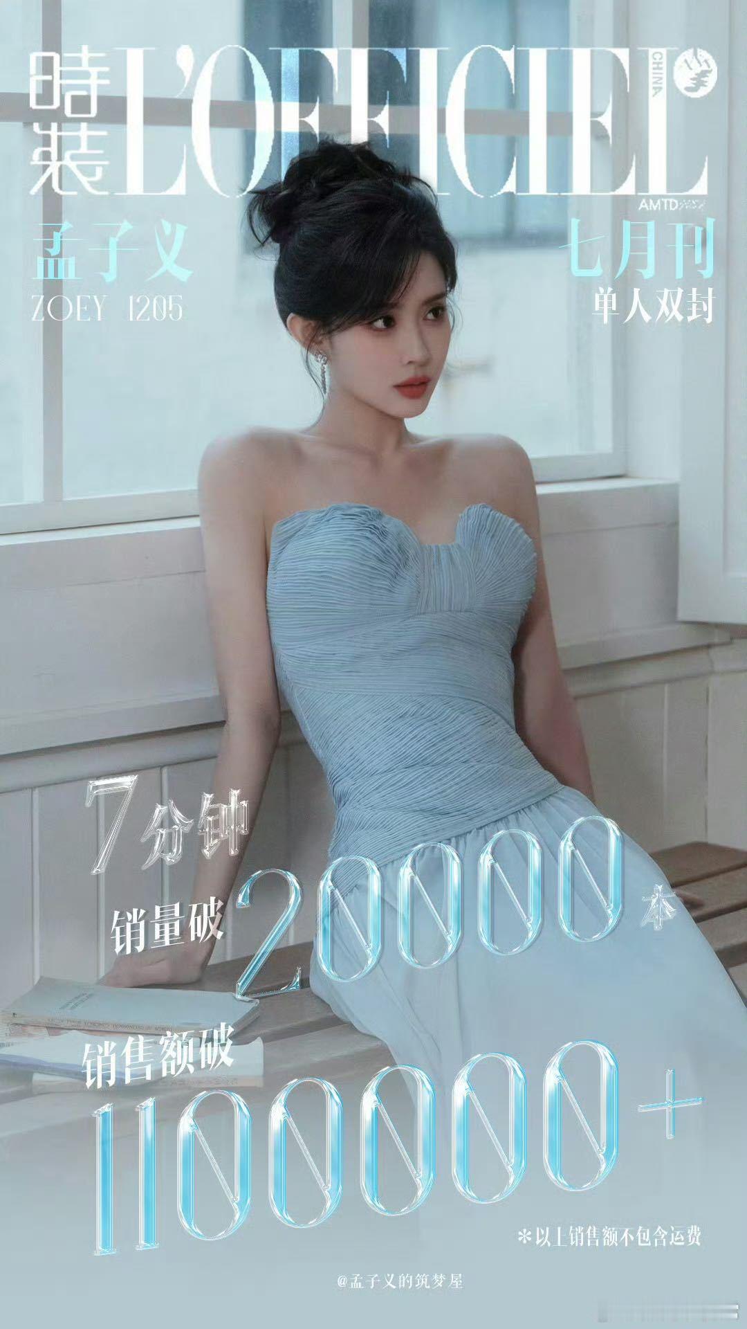 孟子义二小杂志销量 哇塞！孟子义七月时装杂志封面美到犯规，高智感造型搭配浅紫色眼