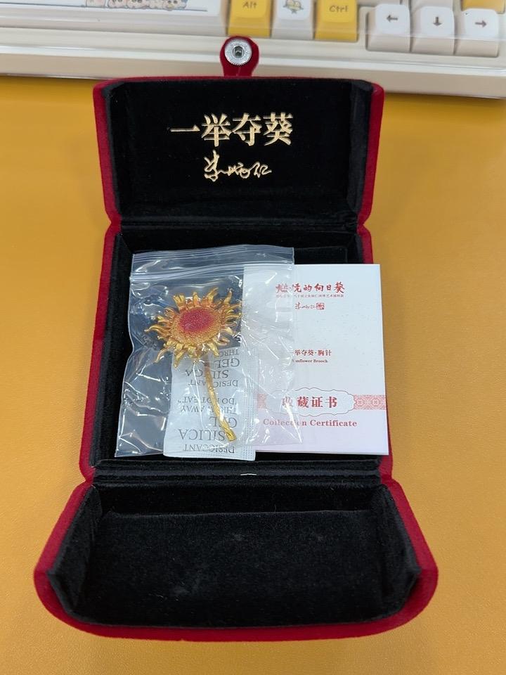 本周福利
关注我，转发本条
就有机会获得
朱炳仁铜一举夺魁胸针
关注我，本周继续