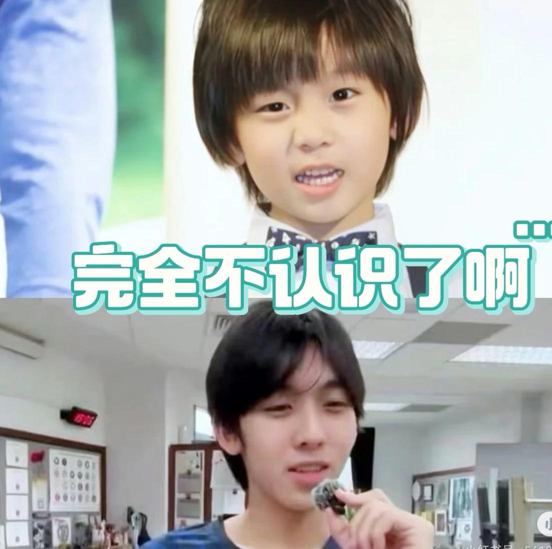 印象里林志颖的儿子kimi还是那个奶乎乎的萌宝。没想到都这么大了，完全认不出来了