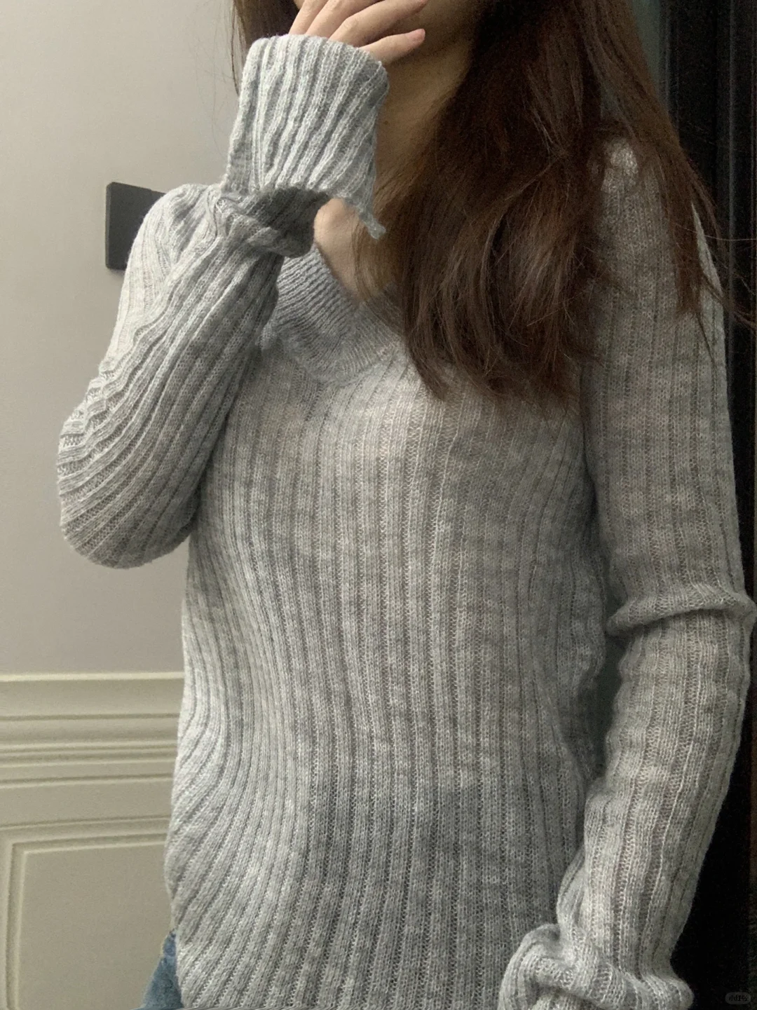 永远为灰色慵懒感针织买单～