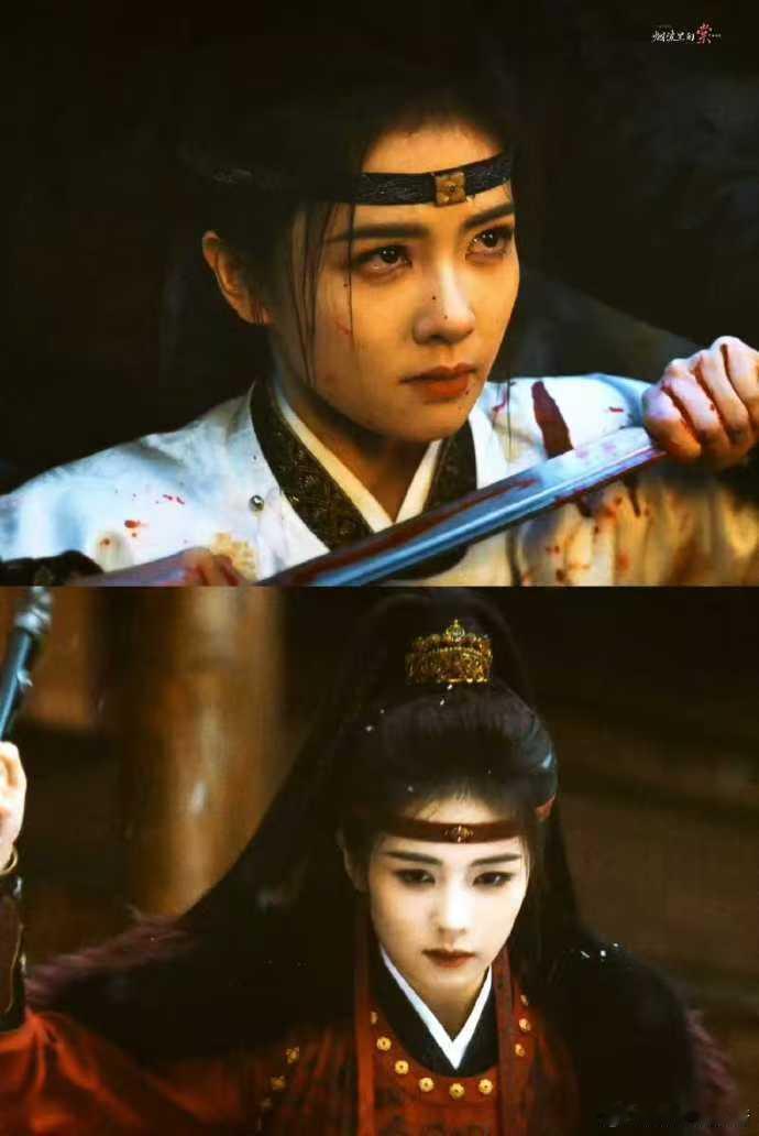 白鹿执剑眼含泪光 被白鹿的演技征服，李佩仪眼含泪水却依然挺直脊梁，手中剑指向黑暗