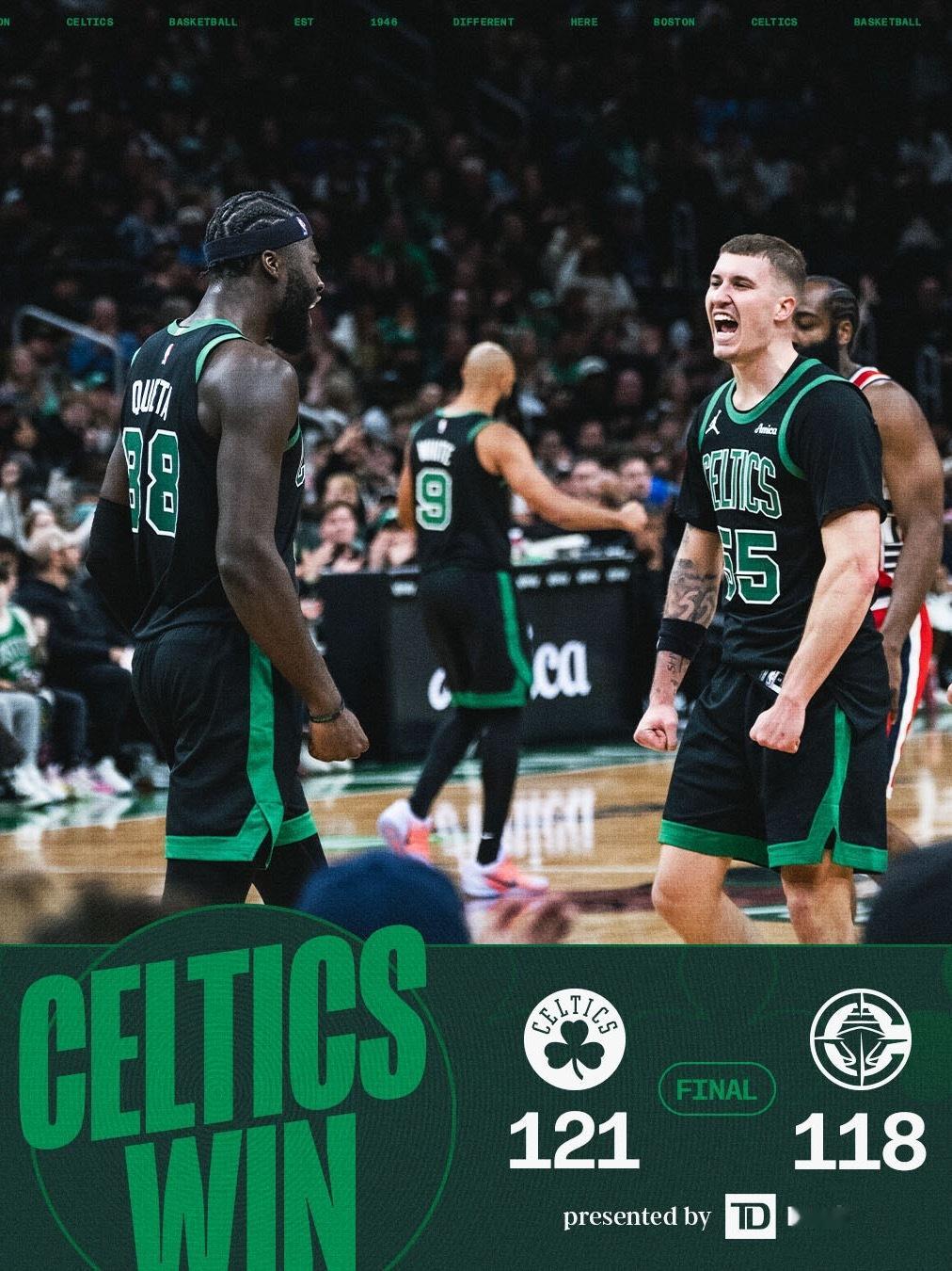 FINAL : Boston Celtics 【 121-118 】 Los A
