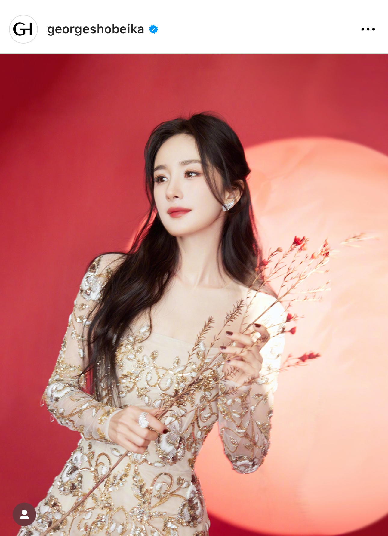 杨幂和唐嫣演绎Georges Hobeika 2023秋冬高定品牌官方ins认领