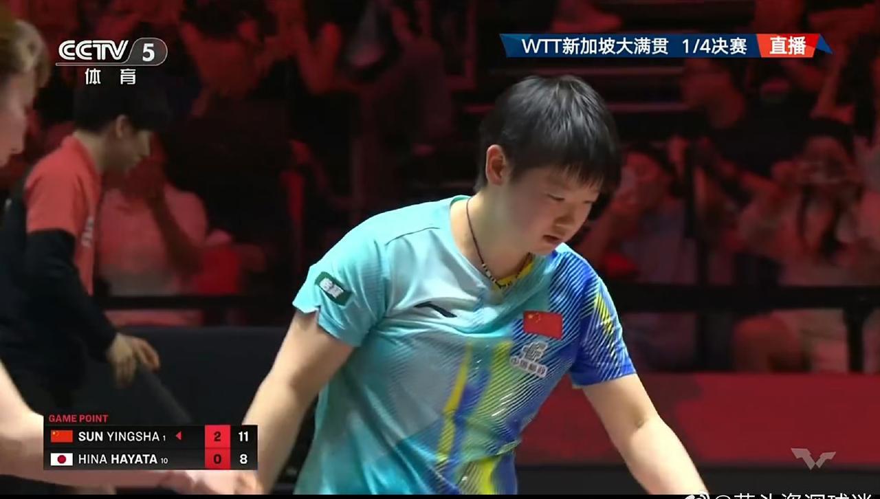 有惊无险！孙颖莎4-2拿下早田希娜，取得了对早田的第18次胜利，强势晋级四强。