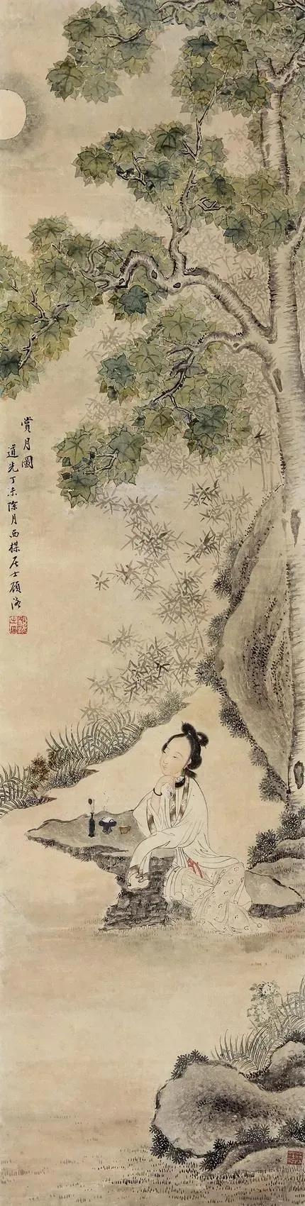 玉阶怨 / 李白

玉阶生白露，夜久侵罗袜。 
却下水晶帘，玲珑望秋月。


赏