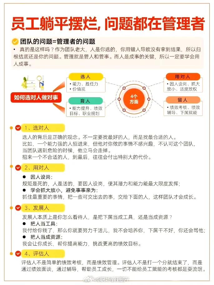 员工躺平摆烂，问题都在管理者