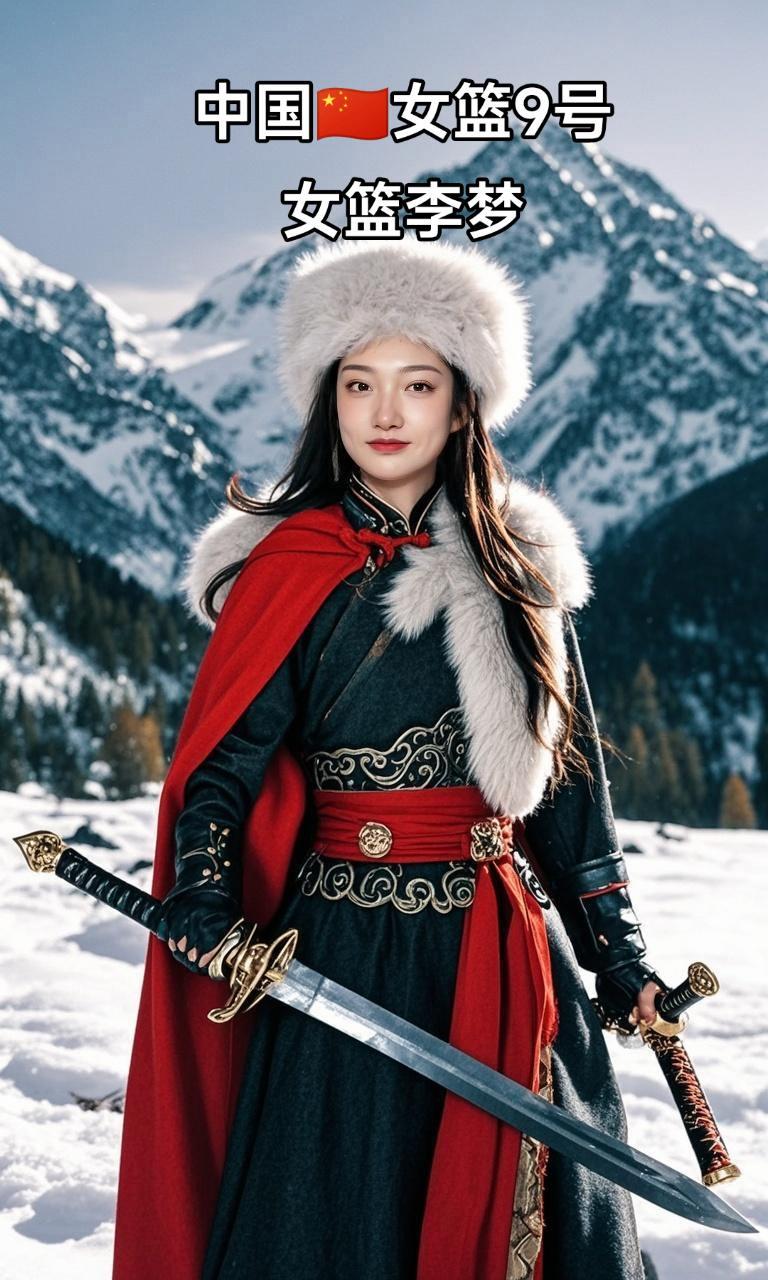 AI清朝绒毡侠客 李梦 中国女篮