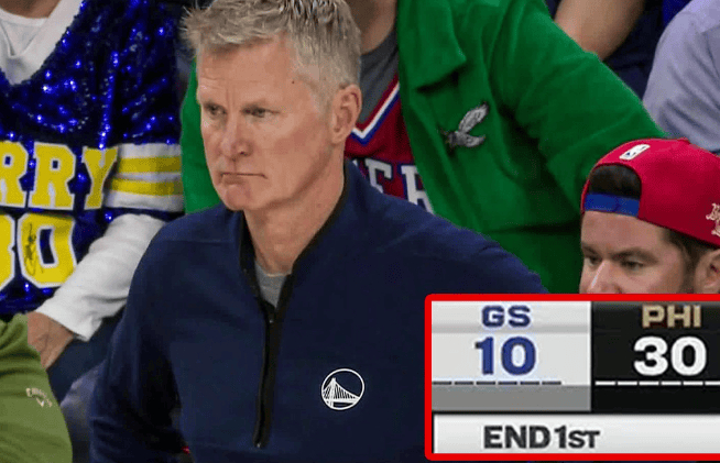 勇士队第一节只拿到10分，是本季联盟所有球队第一节的最低得分。没想到创造了一个小