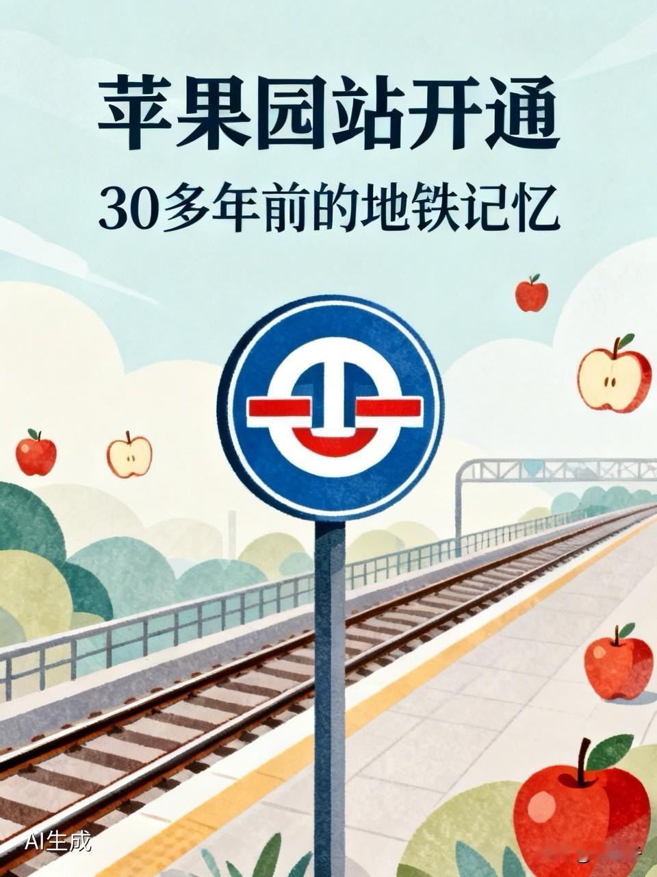 苹果园站终于要开通了！想起30多年前第一次坐地铁，眼眶有点热

刚看新闻，苹果园