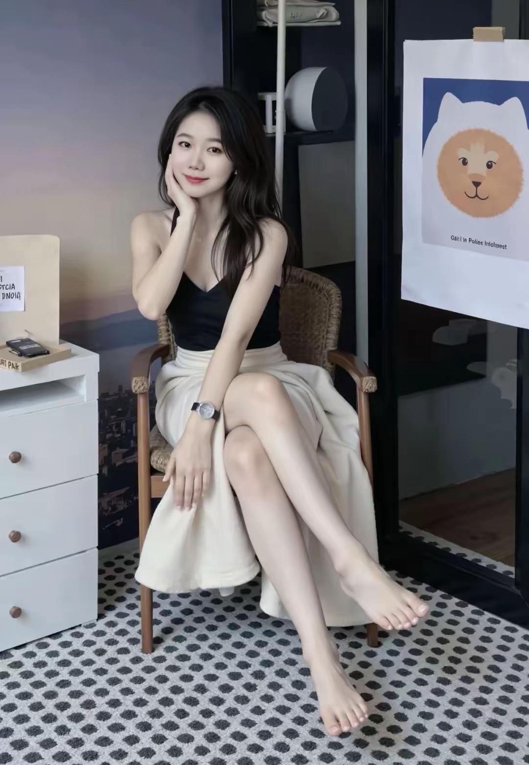 美女这脚丫子看着有一种自然美