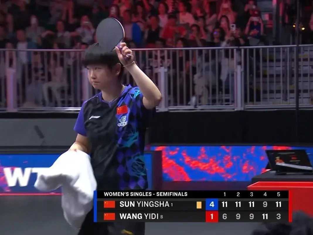 孙颖莎晋级女单决赛(7月6日），莎莎连得9分拿下比赛！2026WTT美国大满贯，