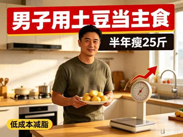 男子用土豆当主食半年瘦25斤