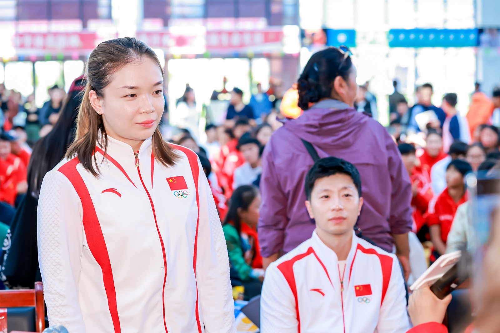 中华体育精神颂 小学奥运冠军合影闪亮的马龙哥哥📷 ​​​
