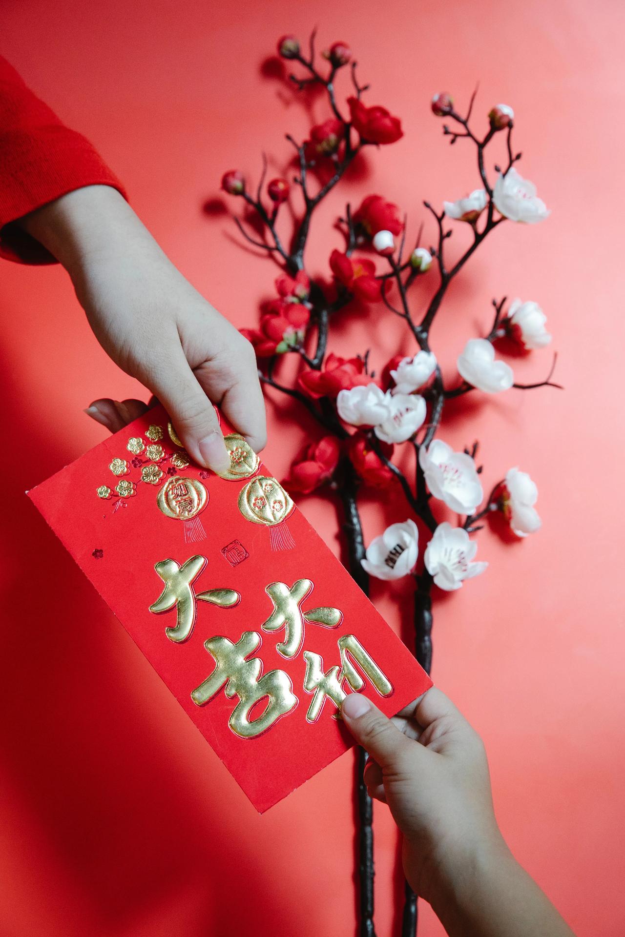 如梦令·春节
文/莲花书院

篱外拥红堆雪。爆竹接邻远彻。
春逐五更来，门换桃符