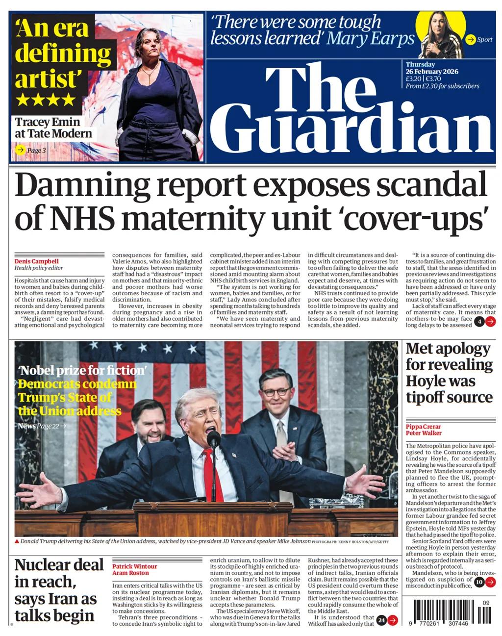 《卫报》报道，英格兰的NHS（国家医疗服务机构）产科服务常常选择掩盖自己的错误。